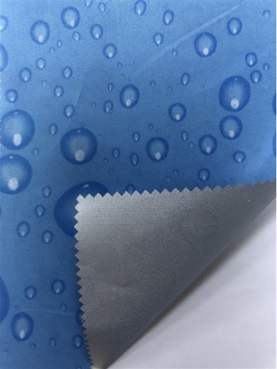 JS-BY 300D塗銀防水 水滴  背囊/雨衣面料 防雨防曬遮陽 45度照